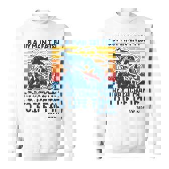 Funny Joe Biden Quote Buy A Man Eat Fish Fishing Sweatshirt - Seseable