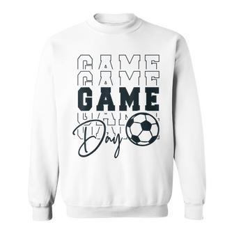 Game Day Sports Parent Soccer Mom Funny Gift Women Men Sweatshirt | Mazezy UK
