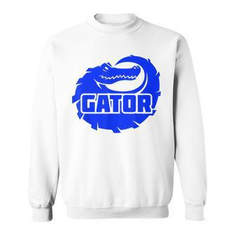 Gator Blue Alligator Men Women Sweatshirt Graphic Print Unisex - Thegiftio UK