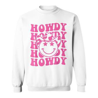 Groovy Howdy Rodeo Western Country Southern Cowgirl Sweatshirt | Mazezy