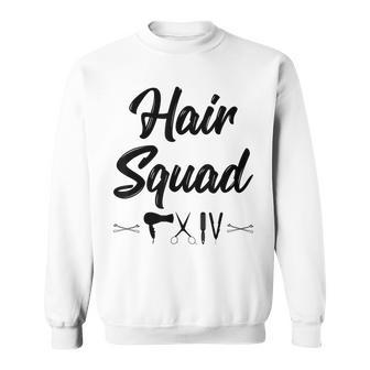 Hair Stylist Hair Squad Cute Hairdresser Gift Sweatshirt | Mazezy