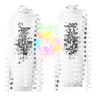 Happy Holi Festival Outfit For India Hindu Women Kids Men Sweatshirt | Mazezy