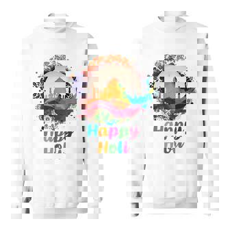 Happy Holi Mumbai Colors India Hindu For Women Men Kids Sweatshirt | Mazezy