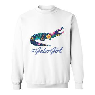Hashtag Gator Girl Floral Sweatshirt - Thegiftio UK