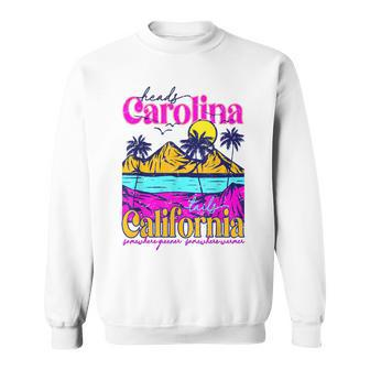 Heads Carolina Tail California Western Summer Beach Paradise Sweatshirt | Mazezy