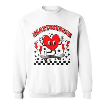 Heartbreaker Valentines Day Skateboard Gift For Girlfriend Sweatshirt - Seseable