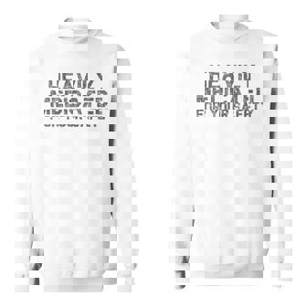Heavily Medicated For Your Safety Weed T Stoner Gift Men Women Sweatshirt Graphic Print Unisex - Thegiftio
