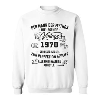 Herren Vintage Der Mann Mythos Die Legende 1970 53 Geburtstag Sweatshirt - Seseable