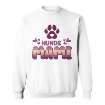 Hundemama Hunde Mami Vierbeiner Mama Wh Sweatshirt - Seseable