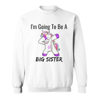 I Am Going To Be A Big Sister Announcement Men Women Sweatshirt Graphic Print Unisex - Thegiftio UK