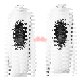 I Like Cats And Boxing And Maybe 3 People Sweatshirt - Seseable