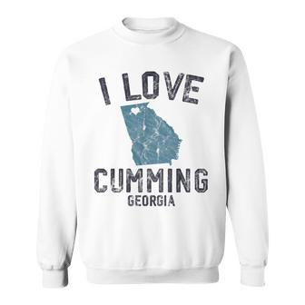I Love Cumming Georgia Funny United States Sweatshirt | Mazezy