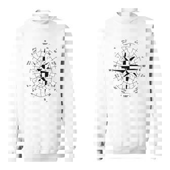 I Love Geography Wind Rose Design Men Women Sweatshirt Graphic Print Unisex - Thegiftio