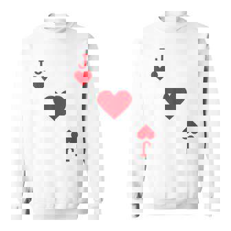 Jack Of Hearts Costume Halloween Deck Of Cards Sweatshirt | Seseable UK