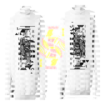 Jack Of Spades Playing Card Men Women Sweatshirt Graphic Print Unisex - Thegiftio UK