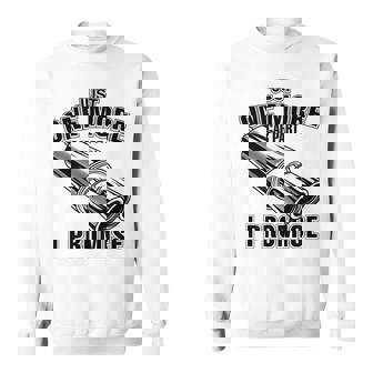 Just One More Car Part I Promise Funny Car Guy Men Women Sweatshirt Graphic Print Unisex - Seseable
