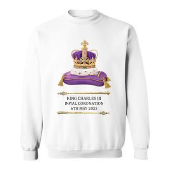 King Charles Iii Coronation 2023 British Souvenir Sweatshirt | Mazezy