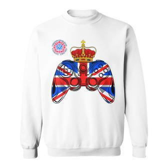 Kings Charles Coronation 2023 Kids Union & Jack Merchandise Sweatshirt - Seseable