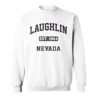 Laughlin Nevada Nv Vintage State Athletic Style Sweatshirt - Seseable