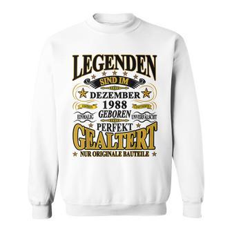 Legenden Dezember 1988 Geburtstag Sweatshirt, 35. Lustiges Jubiläums-Tee - Seseable