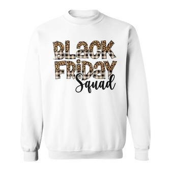 Leopard Plaid Friday Shopping Squad Black Shopping Family Men Women Sweatshirt Graphic Print Unisex - Seseable