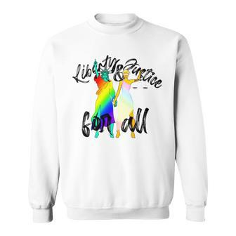Liberty And Justice For All Sweatshirt | Mazezy