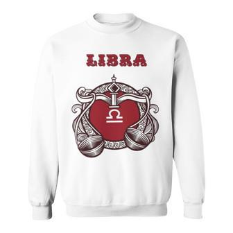 Libra September 23Rd To October 22Nd Zodiac Sign Sweatshirt | Mazezy