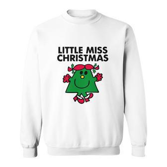 Little Miss Christmas Men Women Sweatshirt Graphic Print Unisex - Thegiftio UK