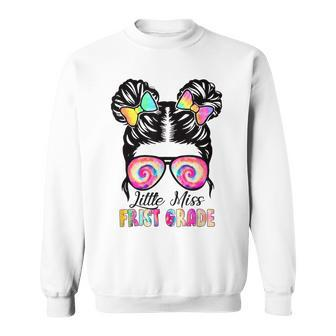 Little Miss First Grade Girls Back To School 1St Grade V3 Men Women Sweatshirt Graphic Print Unisex - Thegiftio UK