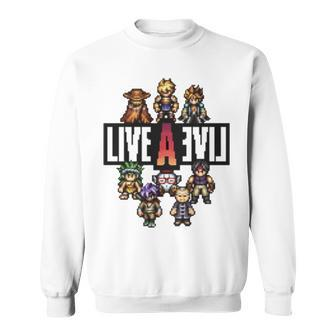 Live A Live Time Period Heroes Pixel Art Sweatshirt | Mazezy