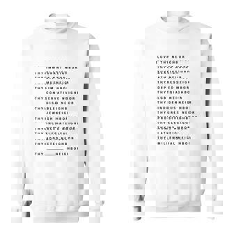 Love Thy Neighbor Thy Immigrant Neighbor Men Women Sweatshirt Graphic Print Unisex - Thegiftio