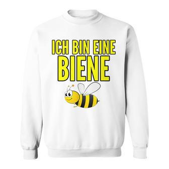 Lustiges Bienen-Motiv Sweatshirt Ich bin eine Biene in Weiß für Imker - Seseable