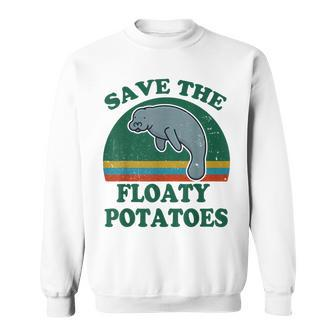 Mana- Save The Floaty Potatoes Funny Chubby Mermaid Sweatshirt - Seseable