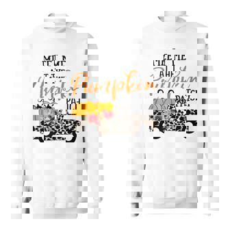 Meet Me At The Pumpkin Patch Leopard Truck Halloween Costume Men Women Sweatshirt Graphic Print Unisex - Thegiftio UK