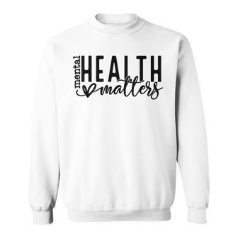 Mental Health Matters Retro Human Brain Illness Awareness Sweatshirt | Mazezy DE