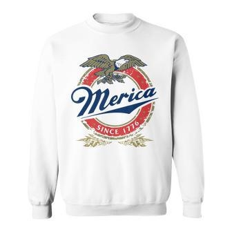 Merica Since 1776 Funny 4Th Of July Merica Since 1776 Sweatshirt | Mazezy