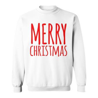 Merry Christmas Weihnachts Spruch Dekoration Damen Herren V3 Sweatshirt - Seseable