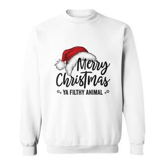 Merry Christmas Ya Filthy Animals Funny Christmas V2 Sweatshirt - Monsterry AU