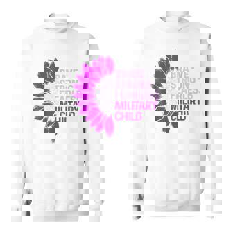 Military Child Month Purple Up Learning Sweatshirt | Mazezy