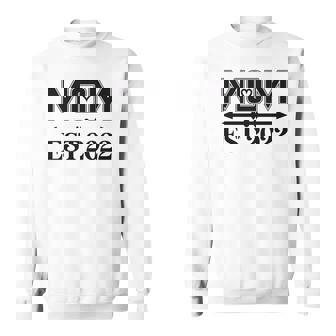 Mom Est 2022 Mother To Be First Mothers Day Men Women Sweatshirt Graphic Print Unisex - Thegiftio