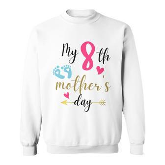 My Eighth Mothers Day Sweatshirt - Monsterry DE