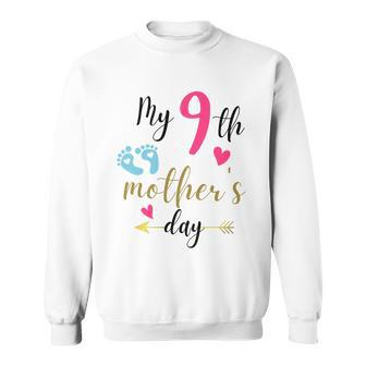 My Ninth Mothers Day V2 Sweatshirt - Monsterry