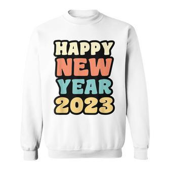 New Years 2023 Retro Groovy New Year Party Lunar New Year V2 Men Women Sweatshirt Graphic Print Unisex - Thegiftio UK