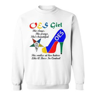 Oes Girl Platform Order Of The Eastern Star Parents Day Gift Sweatshirt | Mazezy