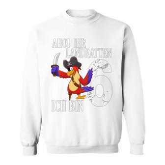 Optimized Piraten Geburtstag Sweatshirt für 6-jährige Kinder, Lustiges Party-Outfit - Seseable