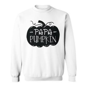 Papa Pumpkin Halloween Single Dad S Sweatshirt | Mazezy