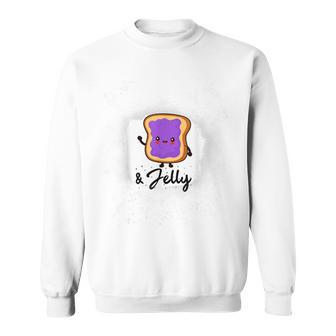 Peanut Butter And Jelly Costumes For Adults Funny Food Fancy Men Women Sweatshirt Graphic Print Unisex - Thegiftio UK
