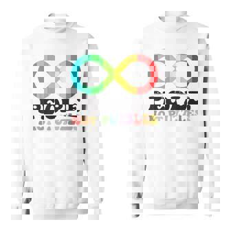 People Not Puzzles Autism Awareness Neurodiversity Inclusion Sweatshirt | Mazezy