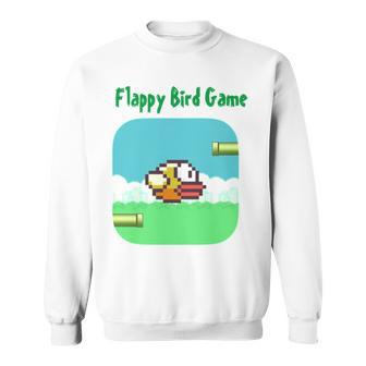 Pixel Art Flappy Bird Game Sweatshirt | Mazezy