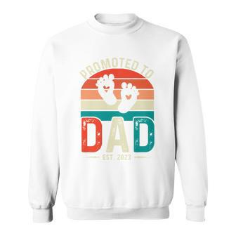 Promoted To Dad Gift For Dad Fathers Day Sweatshirt - Monsterry UK